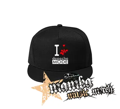 I LOVE DEPECHE MODE - čierna šiltovka model "Snapback"