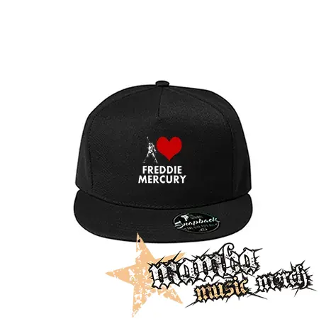 I LOVE FREDDIE MERCURY - čierna šiltovka model "Snapback"