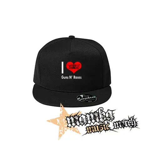 I LOVE GUNS N ROSES 2 - čierna šiltovka model "Snapback"