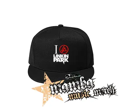 I LOVE LINKIN PARK - Crest Motive - čierna šiltovka model "Snapback"