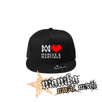 I LOVE MARCUS & MARTINUS - Motive 1 - čierna šiltovka model "Snapback"
