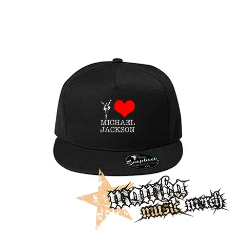 I LOVE MICHAEL JACKSON - čierna šiltovka model "Snapback"