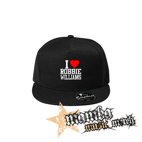 I LOVE ROBBIE WILLIAMS - čierna šiltovka model "Snapback"