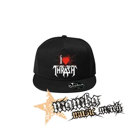 I LOVE THRASH - čierna šiltovka model "Snapback"