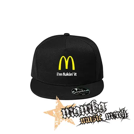 I'M FUCKIN' IT - čierna šiltovka model "Snapback"