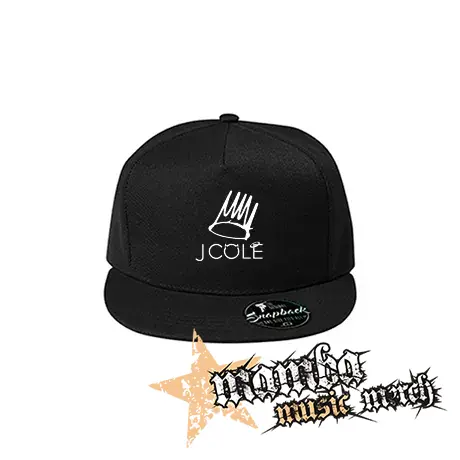 J COLE - Logo - čierna šiltovka model "Snapback"