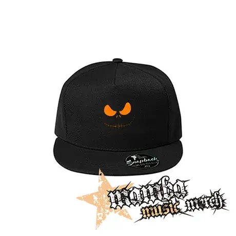 JACK SKELLINGTON - Orange Smile - čierna šiltovka model "Snapback"
