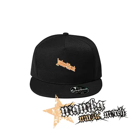 JUDAS PRIEST - Orange Yellow Classic Logo - čierna šiltovka model "Snapback"