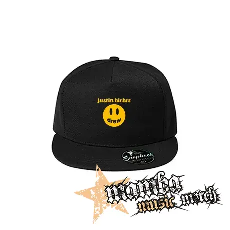 JUSTIN BIEBER - Drew - čierna šiltovka model "Snapback"