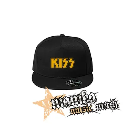 KISS - Yellow Logo - čierna šiltovka model "Snapback"