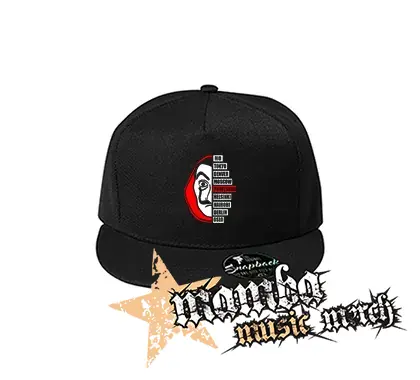 LA CASA DE PAPEL - Professor - čierna šiltovka model "Snapback"