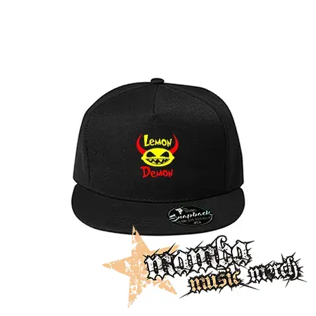 LEMON DEMON - Logo - čierna šiltovka model "Snapback"