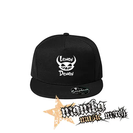 LEMON DEMON - Logo White - čierna šiltovka model "Snapback"