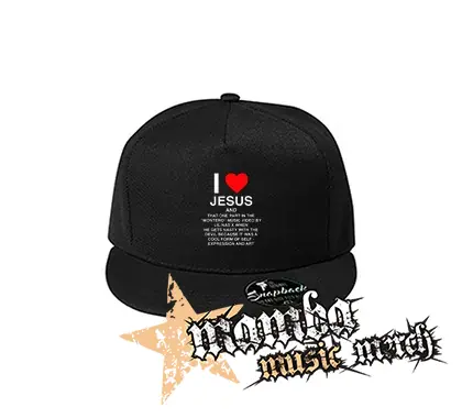 LIL NAS X - I Love Jesus - čierna šiltovka model "Snapback"