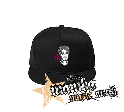 LIL PEEP - Sus Boy Portrait - čierna šiltovka model "Snapback"