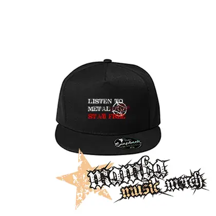 LUNATIC GODS - Listen To Metal Stay Free Motive 2 - čierna šiltovka model "Snapback"