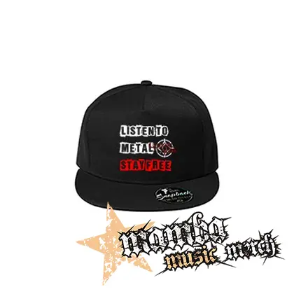 LUNATIC GODS - Listen To Metal Stay Free Motive 4 - čierna šiltovka model "Snapback"