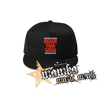 MARILYN MANSON - Bigger Than Satan - čierna šiltovka model "Snapback"