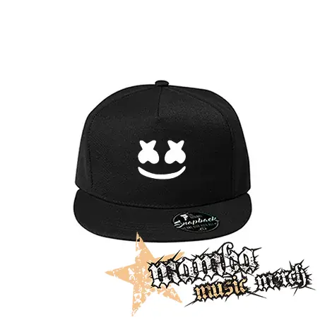 MARSHMELLO - BW Smile - čierna šiltovka model "Snapback"