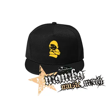 MARSHMELLO - Yellow Smile - čierna šiltovka model "Snapback"