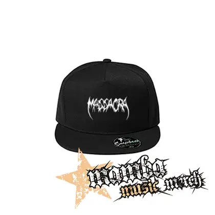 MASSACRA - Logo - čierna šiltovka model "Snapback"