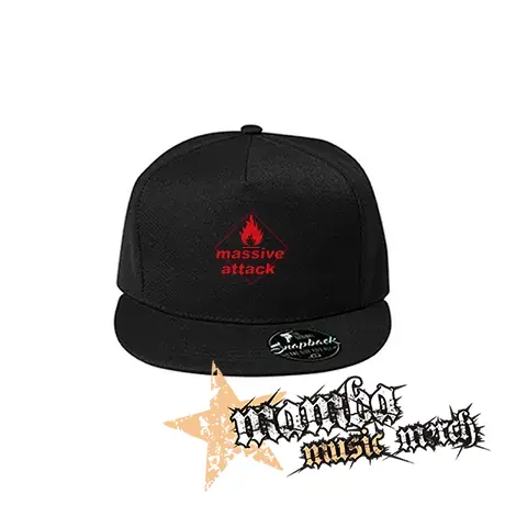 MASSIVE ATTACK - Logo Crest - čierna šiltovka model "Snapback"