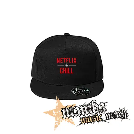 NETFLIX & CHILL - čierna šiltovka model "Snapback"