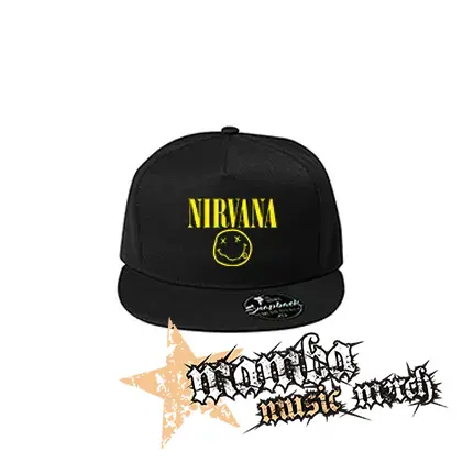 NIRVANA - Big Smile Motive 2 - čierna šiltovka model "Snapback"