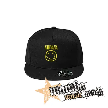NIRVANA - Big Smile - čierna šiltovka model "Snapback"