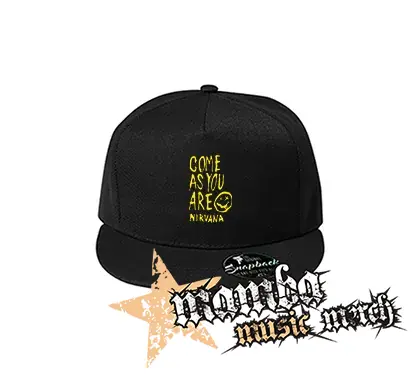 NIRVANA - Come As You Are - čierna šiltovka model "Snapback"