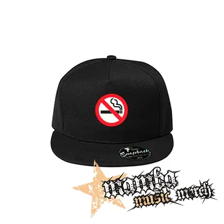 NO SMOKING - čierna šiltovka model "Snapback"