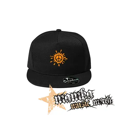 PEACE - čierna šiltovka model "Snapback"