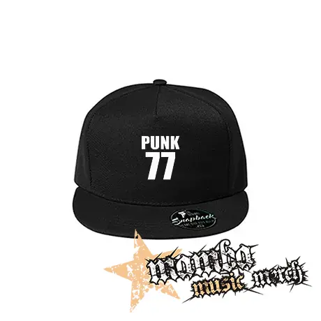PUNK 77 - Slogan - čierna šiltovka model "Snapback"
