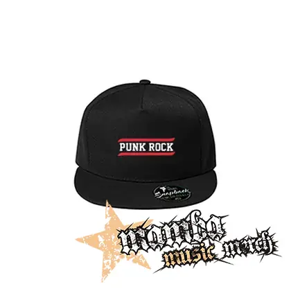 PUNKROCK - Logo Motive 3 - čierna šiltovka model "Snapback"