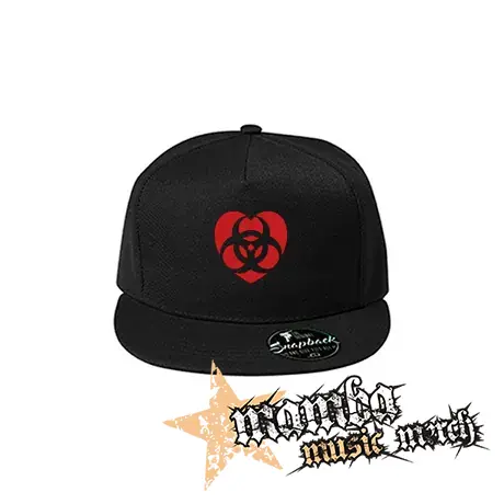 RADIOACTIVE HEART - čierna šiltovka model "Snapback"