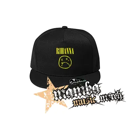 RIHANNA - čierna šiltovka model "Snapback"