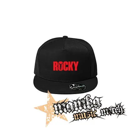 ROCKY - Red Rocky Balboa Movie Logo - čierna šiltovka model "Snapback"