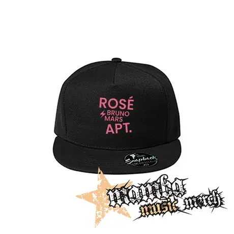 ROSÉ & BRUNO MARS - APT - Pink - čierna šiltovka model "Snapback"