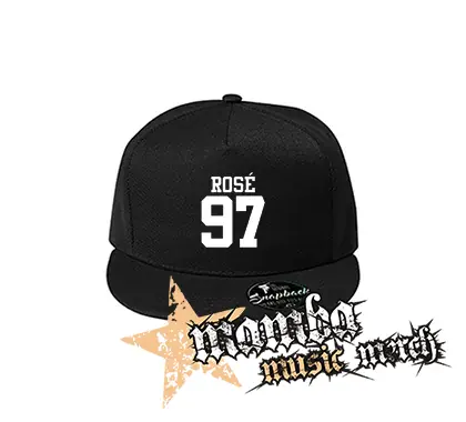 ROSÉ 97 - White Logo - čierna šiltovka model "Snapback"