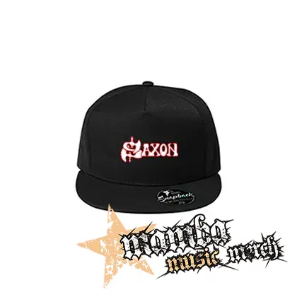 SAXON - Logo - čierna šiltovka model "Snapback"