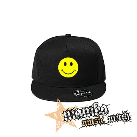 SMAJLÍK - čierna šiltovka model "Snapback"