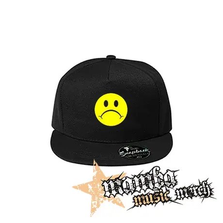SMUTNÍK - čierna šiltovka model "Snapback"