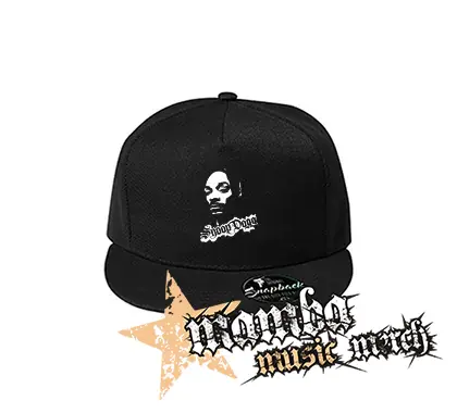 SNOOP DOGG - Logo & Portrait - čierna šiltovka model "Snapback"