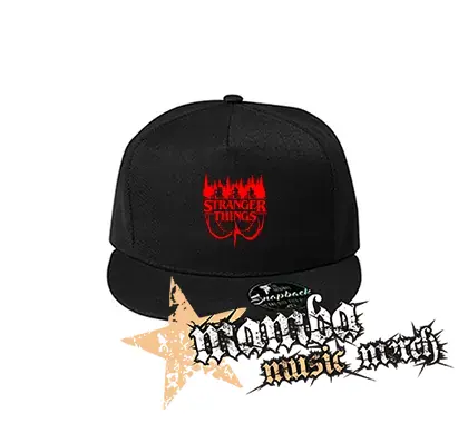 STRANGER THINGS - Logo Flip - čierna šiltovka model "Snapback"