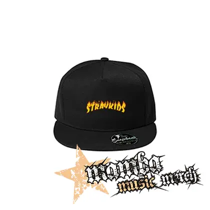 STRAY KIDS - Thrasher Logo Flame - čierna šiltovka model "Snapback"