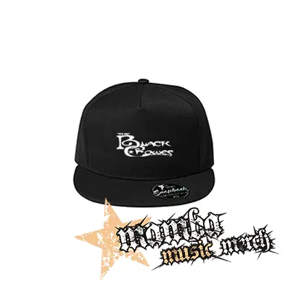 THE BLACK CROVES - Logo White - čierna šiltovka model "Snapback"