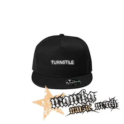TURNSTILE - Logo Blackout - čierna šiltovka model "Snapback"