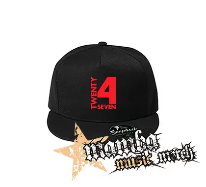 TWENTY FOR SEVEN - Logo - čierna šiltovka model "Snapback"