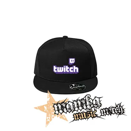 TWITCH - Purple Logo Sign - čierna šiltovka model "Snapback"
