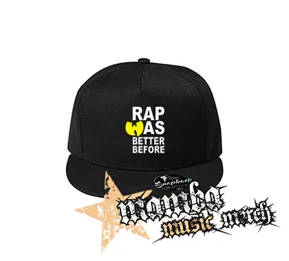 WU TANG CLAN - Rap Was Better Before - čierna šiltovka model "Snapback"